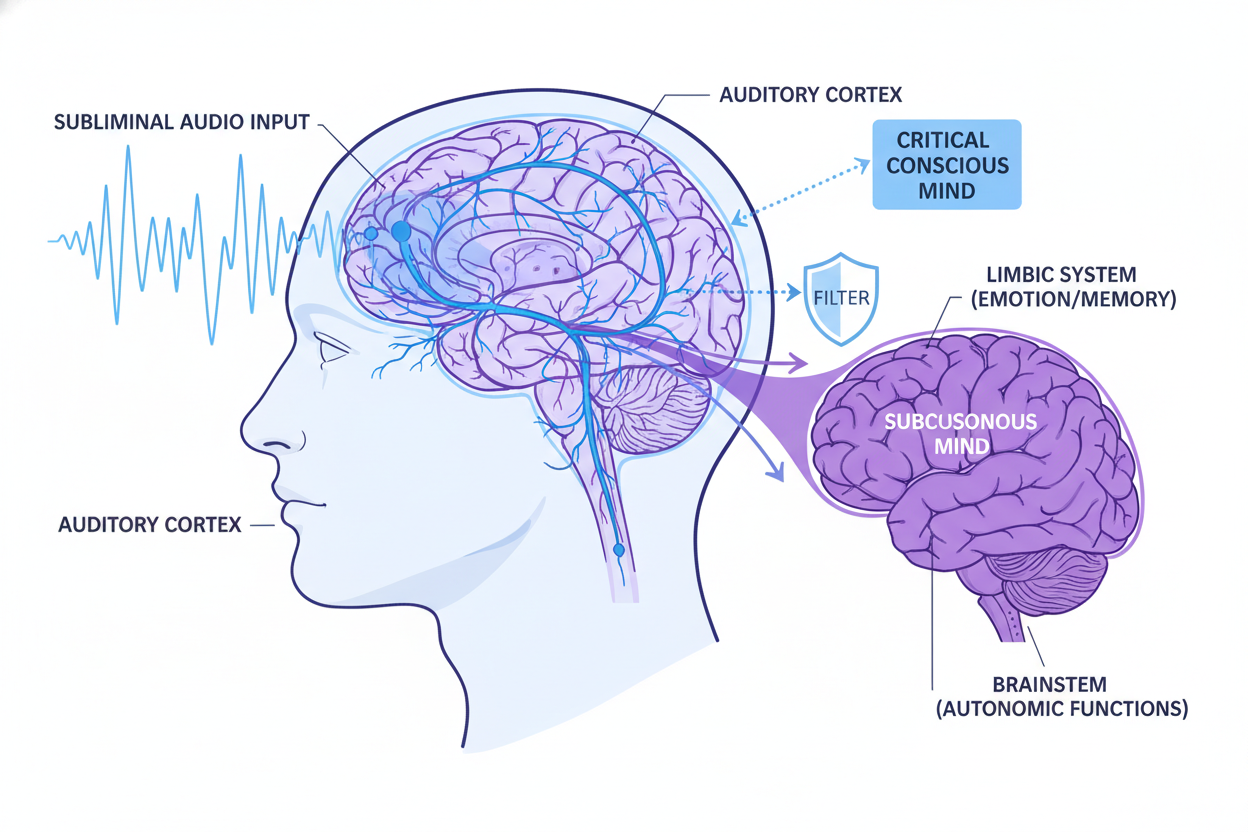 How Subliminal Audio Bypasses the Critical Mind (The Neuroscience Explained)