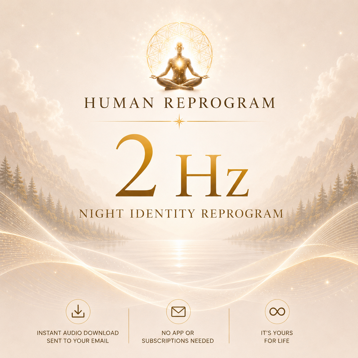 2 Hz Night Identity Reprogram — Rewire While You Sleep | Human Reprogram
