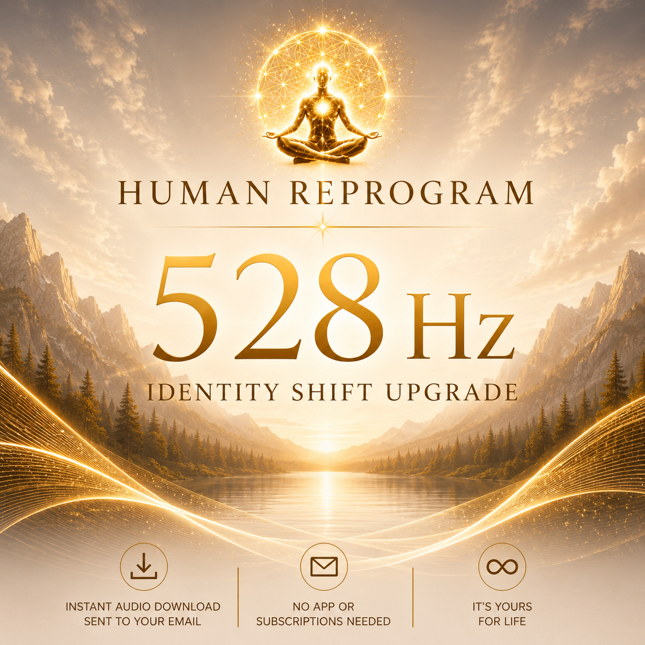 528 Hz Identity Shift — Become Your Future Self | Human Reprogram