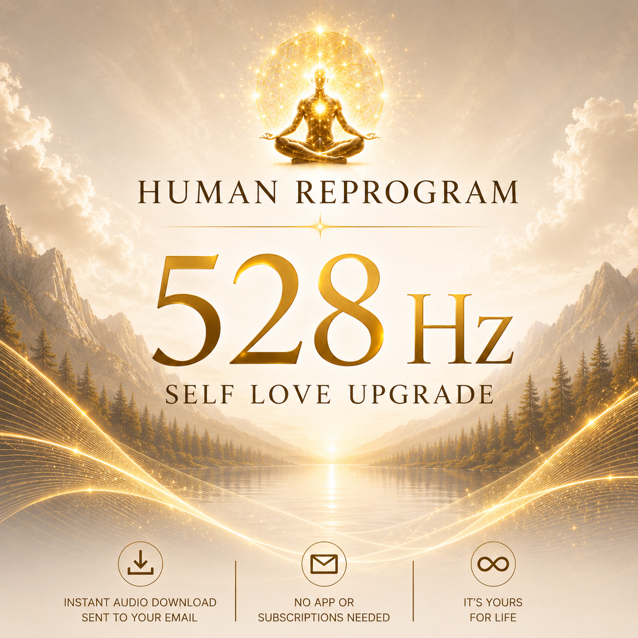 528 Hz Self Love Upgrade — Heal Your Inner World | Human Reprogram