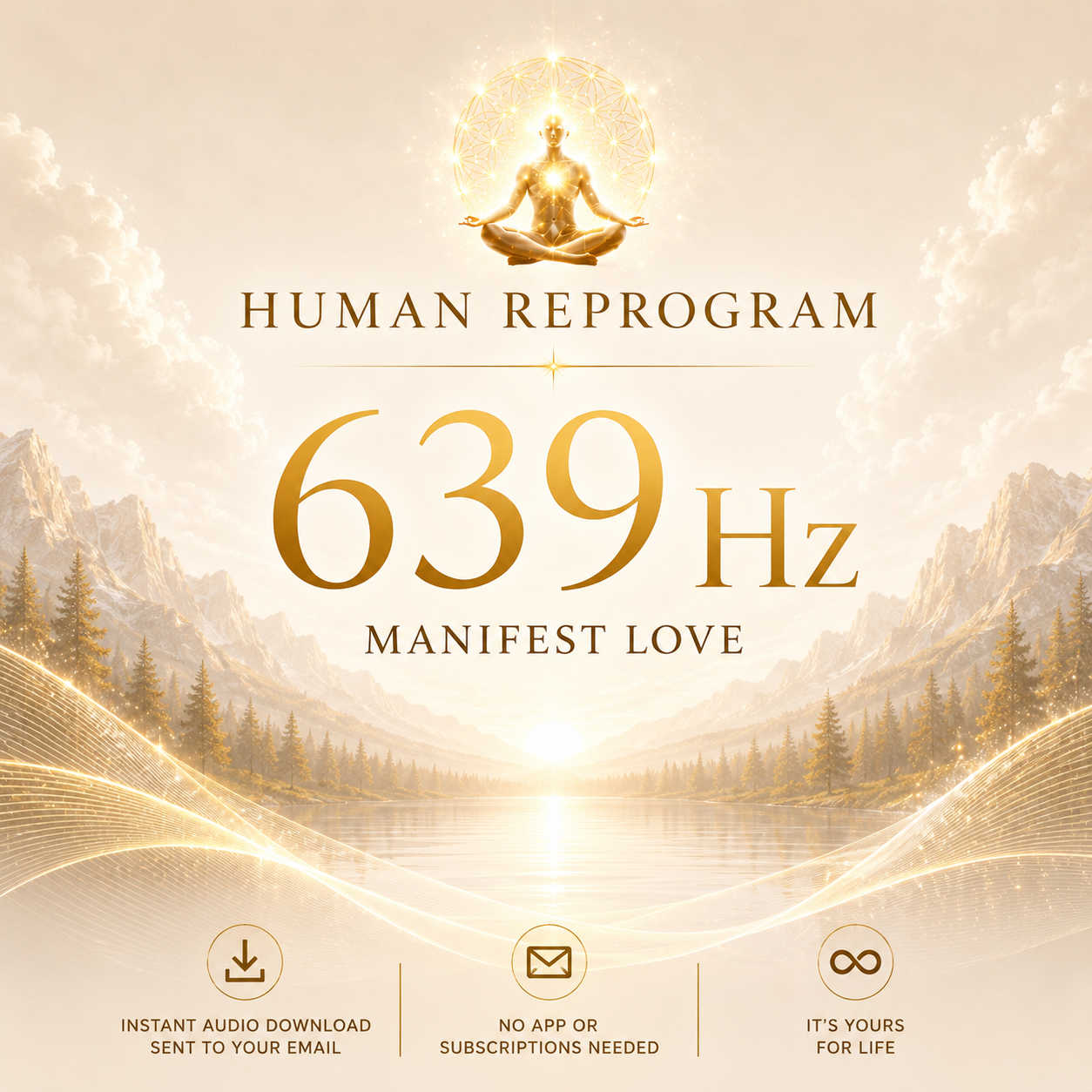 639 Hz Manifest Love — Attract Aligned Love | Human Reprogram