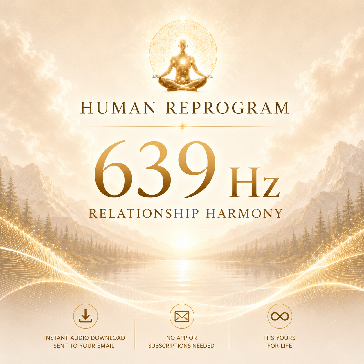 639 Hz Relationship Harmony — Open Your Heart | Human Reprogram