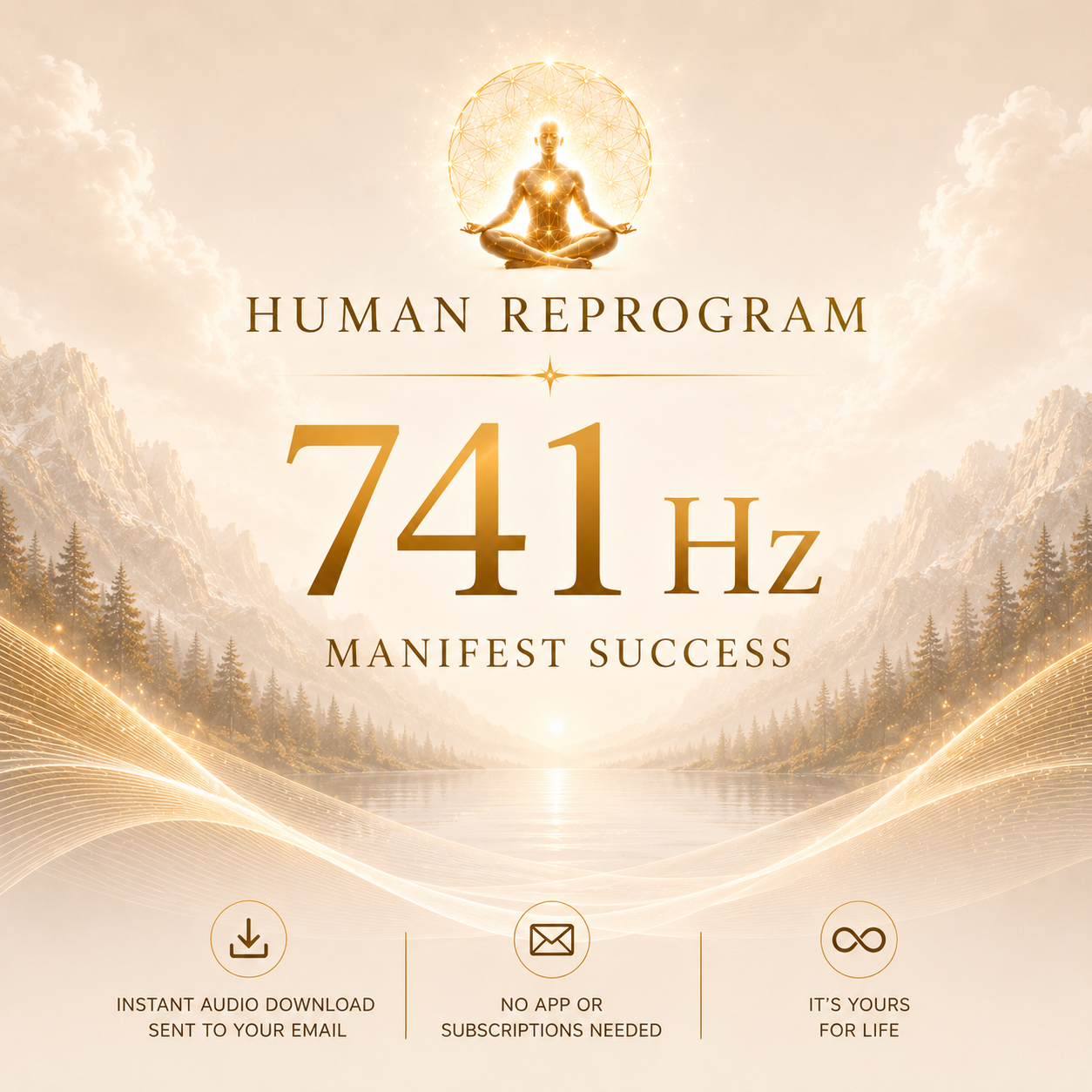 741 Hz Manifest Confidence — Build Real Self-Belief | Human Reprogram