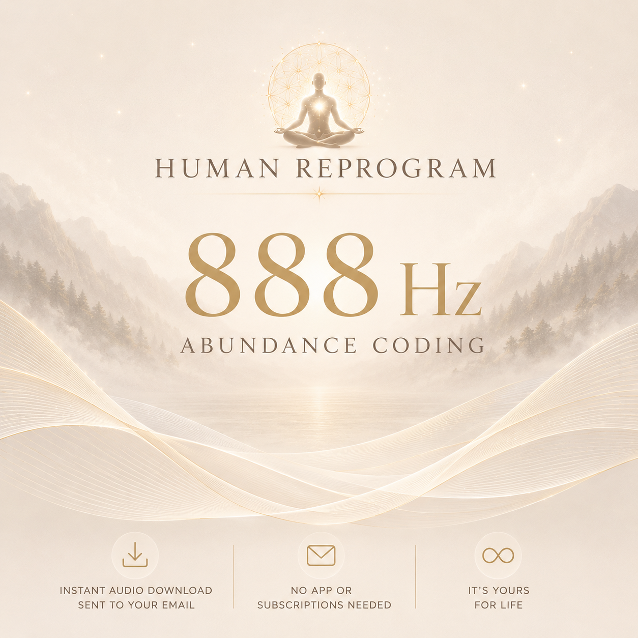 888 Hz Abundance Coding — Rewire for Wealth | Human Reprogram