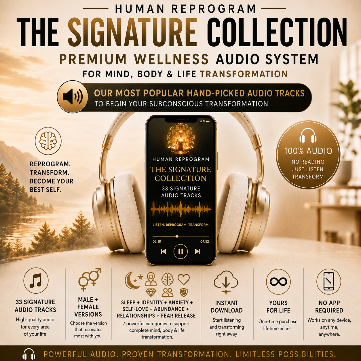 The Signature Collection | 33 of Our Most Popular Subconscious Reprogramming Audio Tracks