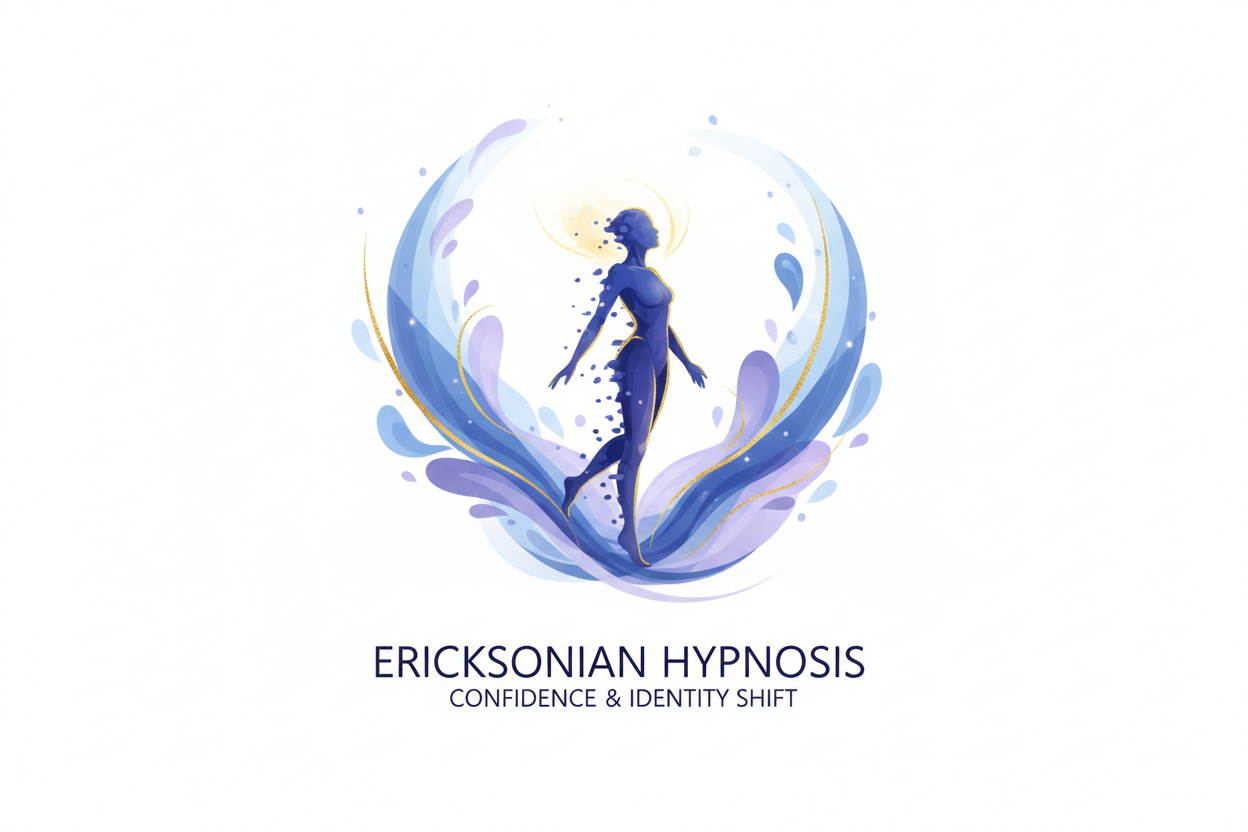 Confidence & Identity Shift ERICKSONIAN HYPNOSIS. White background
