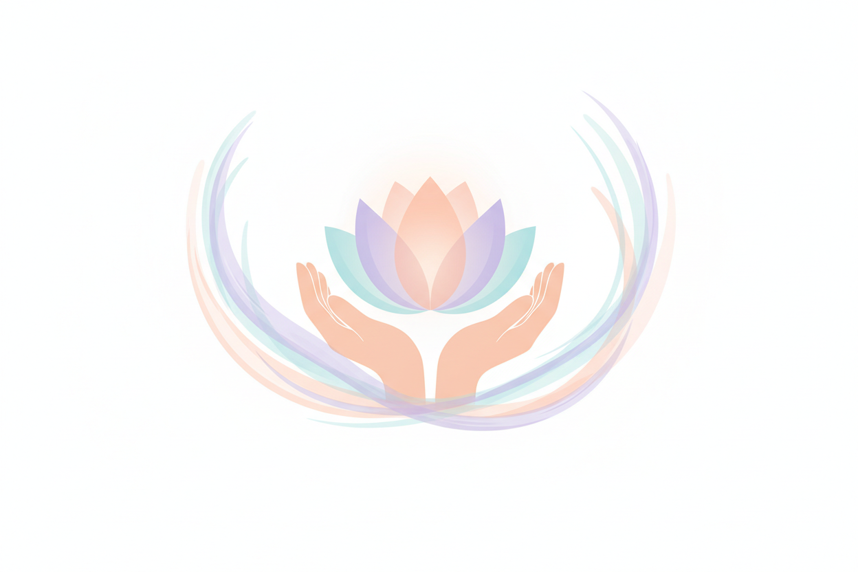 Infertility & IVF Hypnosis for Emotional Support. White background
